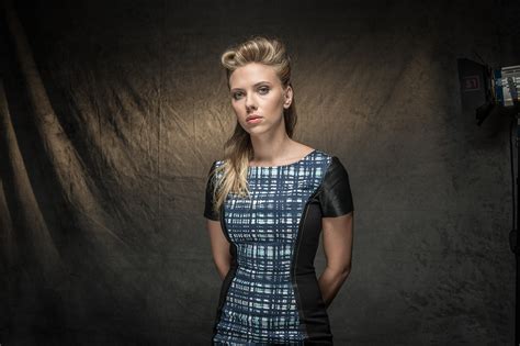Wallpaper Black Model Actress Dress Fashion Scarlett Johansson