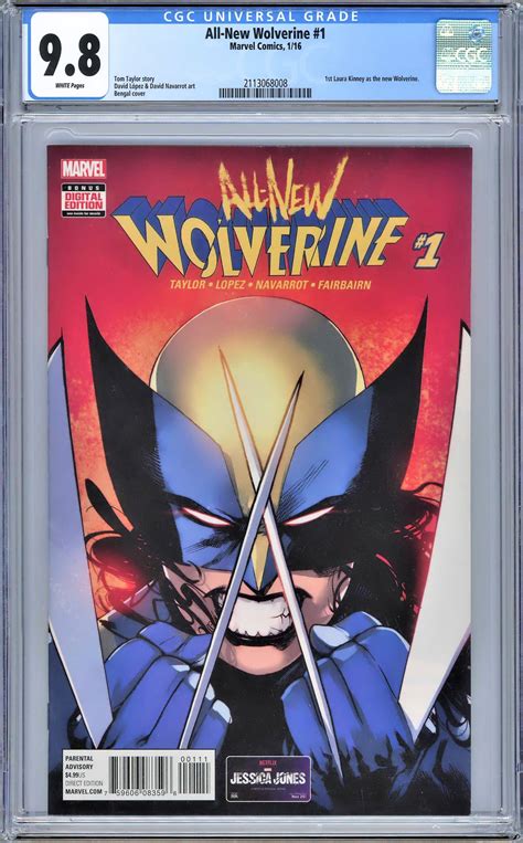 All New Wolverine 1 Cbcs 98 1st Laura Kinney As Wolverine Multiverse