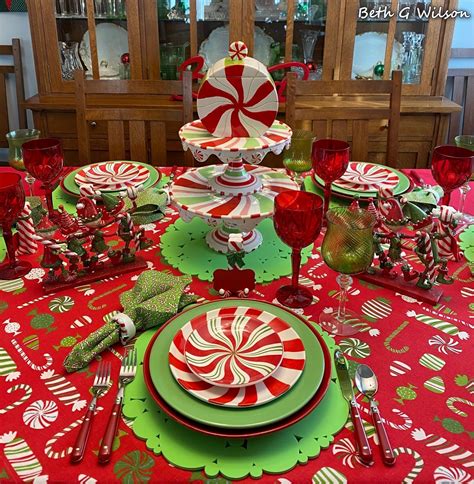 Candy Canes On A Christmas Tablescape — Whispers Of The Heart