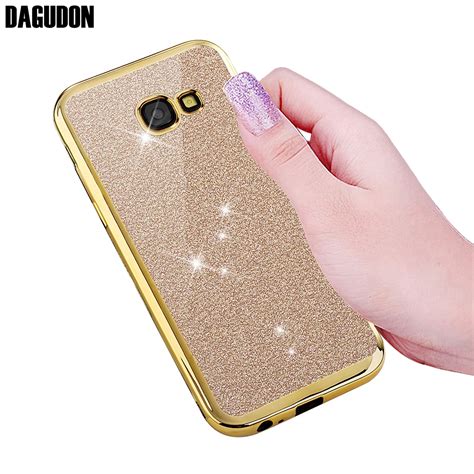 Dagudon Case For Samsung A5 2017 Case Cover Luxury Rose Gold Silicone