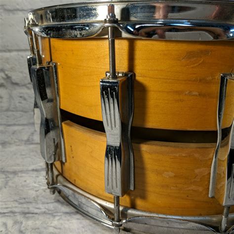 Vintage 1980s Ludwig 8 X 14 Classic Slotted Coliseum Snare Drum