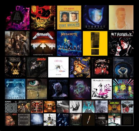 I Made A Topsters With Some Of My Favorite Albums And Stuff Lol Rteenagersbutpog