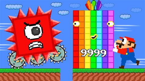 Mario Mega Numberblocks Escape 9999 Numberblocks Mix Level Up Game