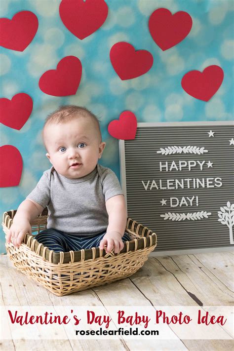 Valentine S Day Baby Photo Idea Rose Clearfield