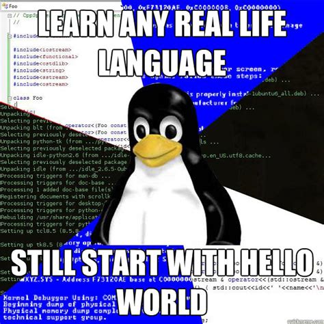 Learn Any Real Life Language Still Start With Hello World Computer