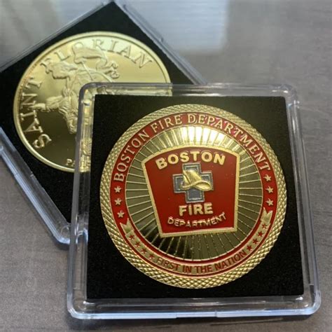 Boston Massachusetts Fire Department First In The Nation Challenge Coin