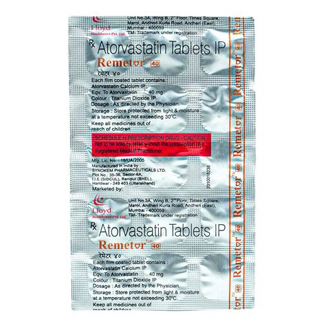 Remetor 40 Tablet 15s Price Uses Side Effects Composition Apollo