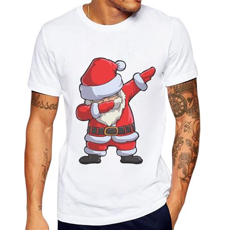 Christmas Shirt Dabbing Santa Claus Funny Short Sleeve 100