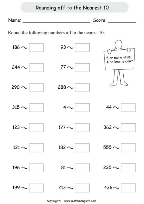 Rounding Two And Three Digit Numbers Worksheet