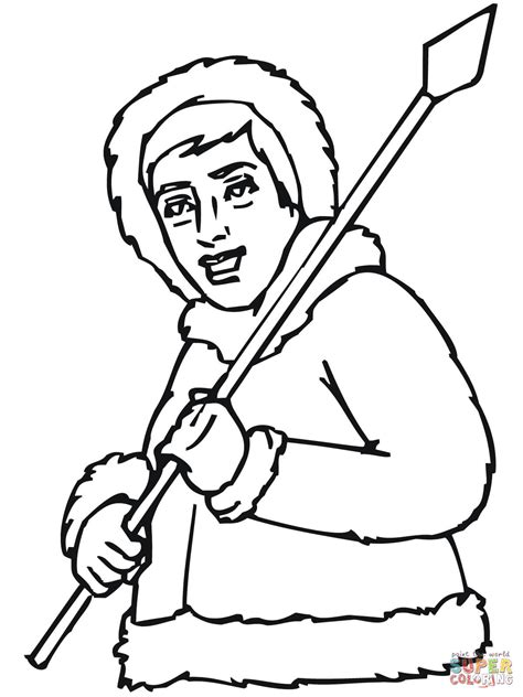 Inuit Coloring Pages At Free Printable Colorings
