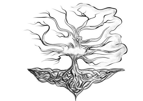 Tattoo Tree Stock Vector Illustration Of Sketch Tattoo 81870803