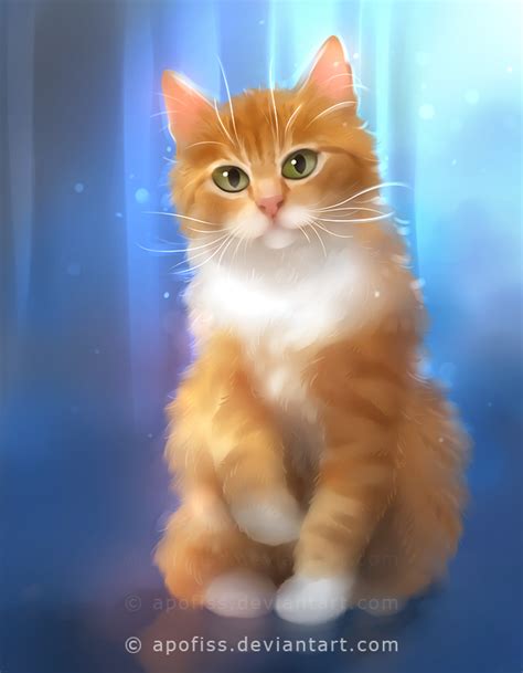 44 Tableaux Art Digital Apofiss Cute Animal Drawings Cat Art Cats