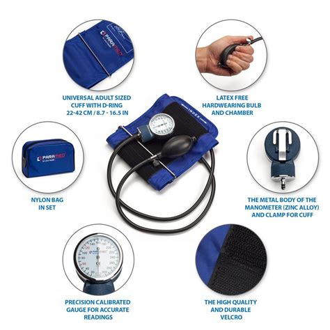 Professional Manual Blood Pressure Cuff Aneroid Sphygmomanometer