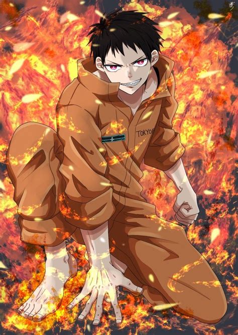 Fire Force Shinra Kusakabe Anime Character