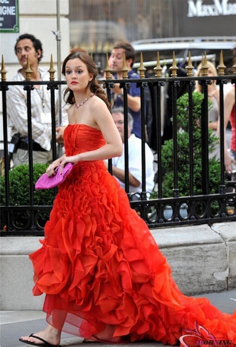 Fashinable Dresses Gossip Girl Red Prom Dress Evening Gown Blair Waldorf Dresses Ruffled High