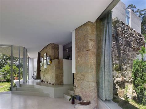 Modern House Design Celebrating Old Stone Walls And