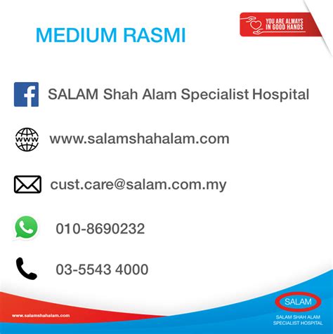 Salam shah alam specialist hospital may make changes to the materials contained on its website at any time without notice. SALAM Shah Alam Specialist Hospital - Tourism Selangor