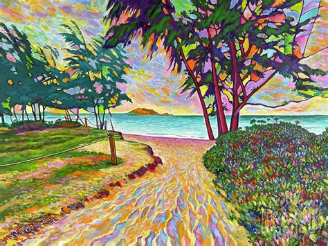 Radiant Beach Painting By David Friedman Fine Art America