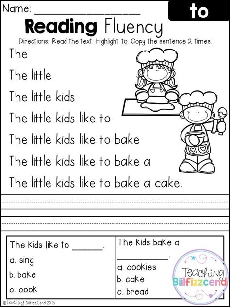 Read stories and articles for your level of english. FREE Kindergarten Reading Fluency and Comprehension ...
