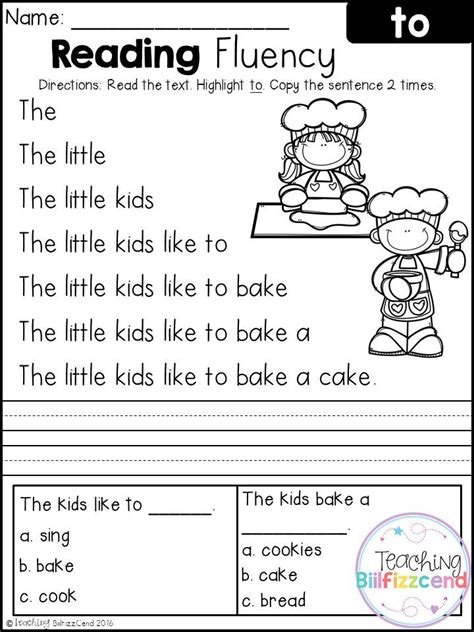 It's normal to see kids in 1st grade reading at different skill levels. FREE Reading Fluency and Comprehension (Set 2) | Reading ...