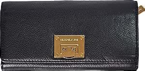 Amazon Com Michael Kors Astrid Carryall Genuine Leather Wallet Black Beauty Personal Care