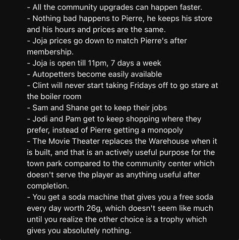 Why siding with Joja mart is better than you think : r/StardewValley