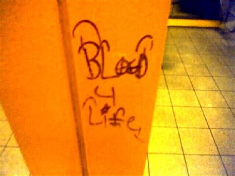 Bloods Graffiti Art With Gangs Blood Piru Knowledge