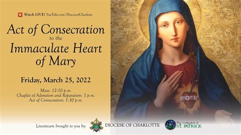 Act Of The Consecration To The Immaculate Heart Of Mary Youtube
