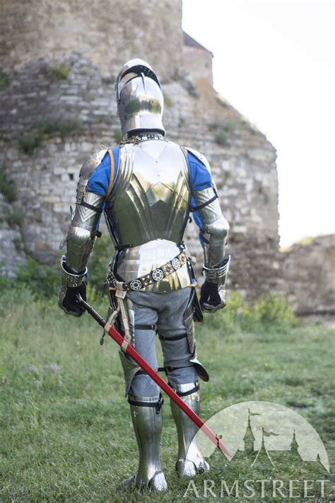 Medieval Knight Gothic Plate Armour Full Set For Sale