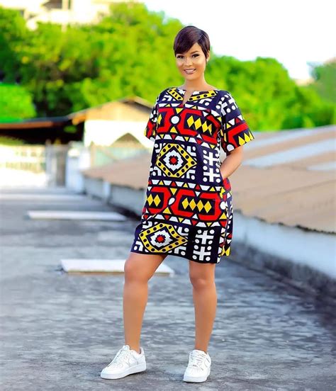 25 Ankara Short Gown Styles With Sneaker Ideas