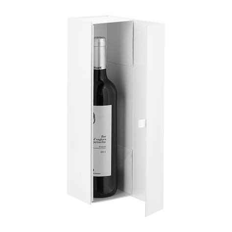 Glossy White Collapsible Wine Bottle T Box The Container Store
