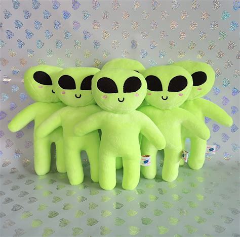 Alien Handmade Plush Kawaii Cute Ufo Plushie Made To Order Etsy