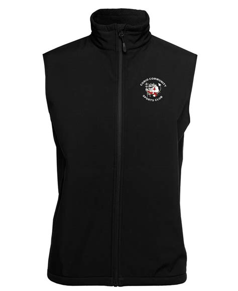 Soft Shell Vest In Blackblack — Promote It Trophy And Clothing Co
