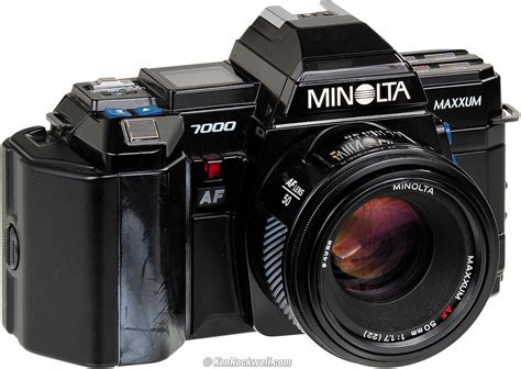 Minolta Maxxum 7000 Autofocus 35mm Camera With 50mm Lens And 500mm