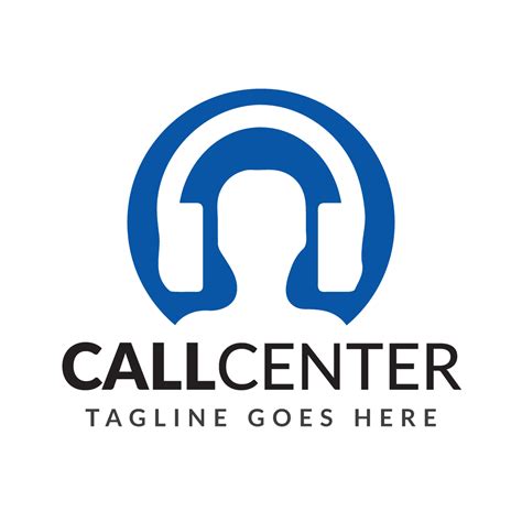Call Center Or Customer Logo Call Logo Customer Logo Head Phones
