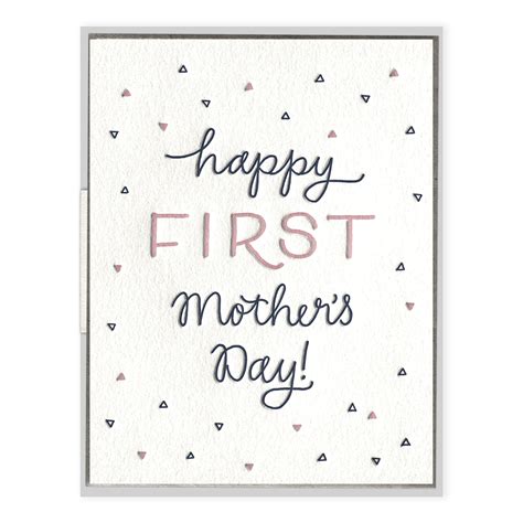 First Mothers Day Card Message Minimalist Choose From Thousands Of Templates