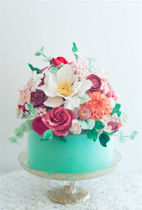 32 Inspiration Photo Of Fancy Birthday Cakes Birthday Cake With Flowers