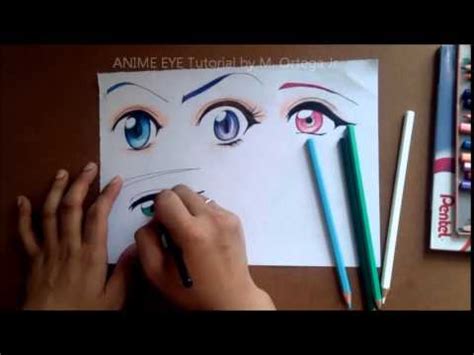 Colors and color theory plays a big part in anime art, but not at all in manga art. ANIME Eyes Tutorial using COLORED PENCIL by M Ortega Jr - YouTube