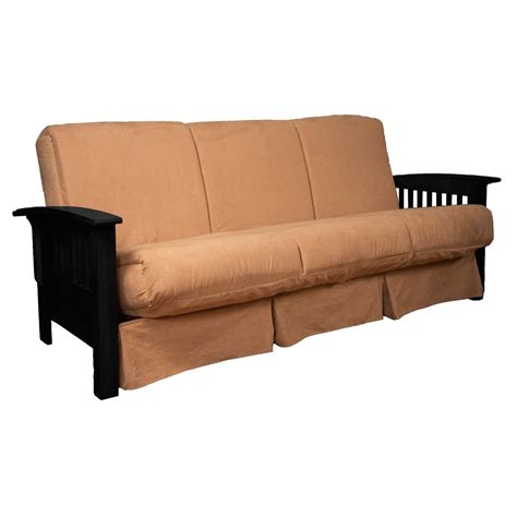 We have convertible couch beds and futons in a variety of fabrics and styles to match your space! Craftsman Perfect Futon Sofa Sleeper - Black Wood Finish ...