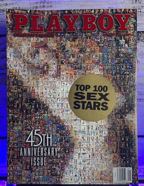 January Vintage Playboy Magazine Th Anniversary Issue Top