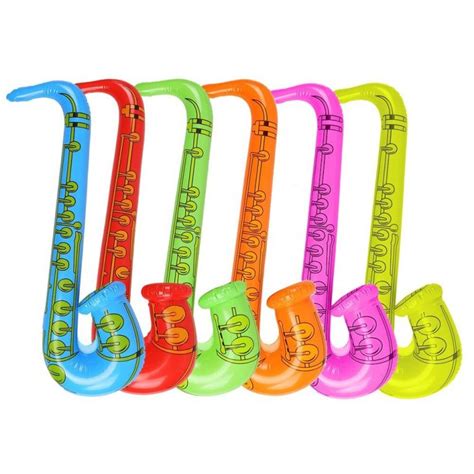 Assorted Inflatable Saxophone 1 Piece Best Glowing Party Supplies
