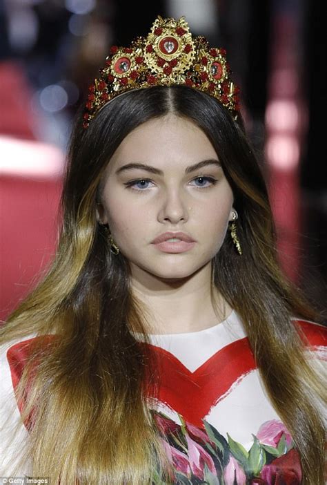 French Model Thylane Blondeau Walks For Dolce Gabbana Daily Mail Online