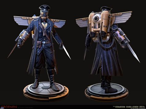 Karl Ruprecht Kroenen Character Design Inspiration Male Steampunk