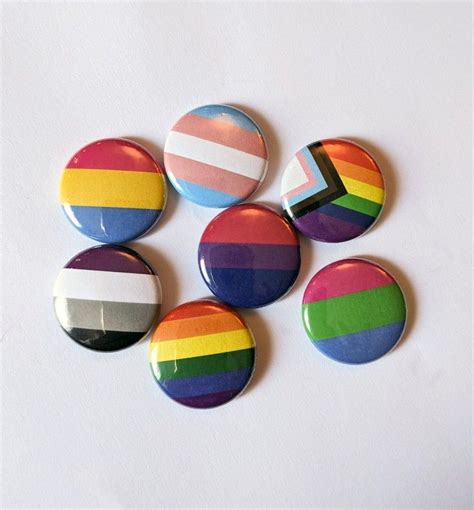 Lgbtq Flag Pride Pins Wearable Buttons Small Inch Pins Pride