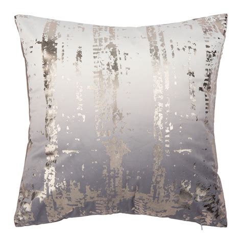 Safavieh Rensia Abstract Decorative Pillow 18 X 18 Silverbeige