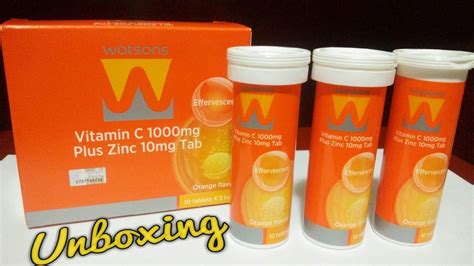 Supliment alimentar cu vitamina c. Unboxing|Watsons Vitamin C 1000mg Plus Zinc 10mg Tab - YouTube