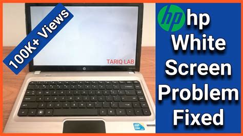 How To Fix Hp White Screen Problem Laptop Blank White Screen Youtube