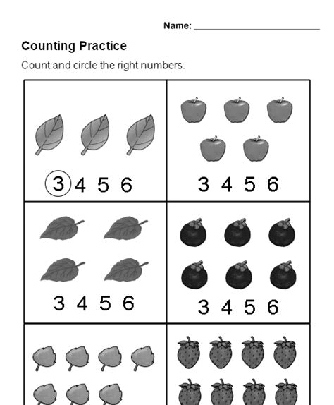 One To One Counting Worksheets Language Worksheets Pictures 2020