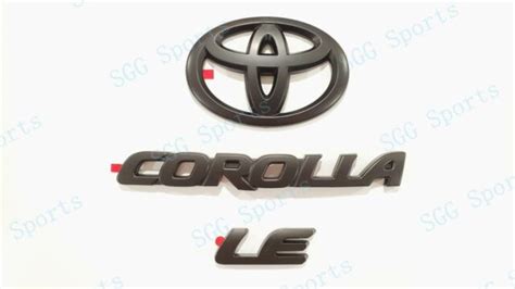 2020 2021 Toyota Corolla Le Blackout Emblem Overlay Kit Gen Oem Pt948