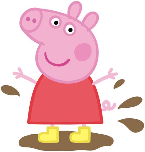 Peppa Pig In Muddy Puddle Transparent Png Image Peppa Pig Birthday